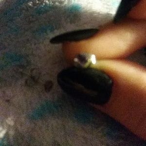 Pink square earrings